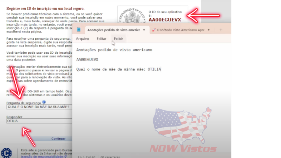 Imagem Páginas DS-160 Atualizadas 2025///////Anotações início